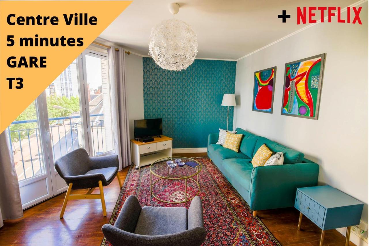 Appartement Rousseau - Centre Ville 5 Minutes Gare Тур Екстер'єр фото